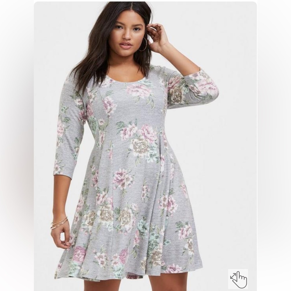 Torrid Super Soft Floral Dress! Size 00X! NWT!